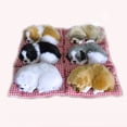 thumbnail image 1 of HEVIRGO Jouet Chiot Simulation Mignon avec Son Décoration Cadeau, Blanc, 1 of 10