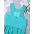 thumbnail image 5 of iiniim Kids Girls Rhinestone Flower Girl Dress Sleeveless Halter Neck Wedding Bridesmaid Dresses, 5 of 7