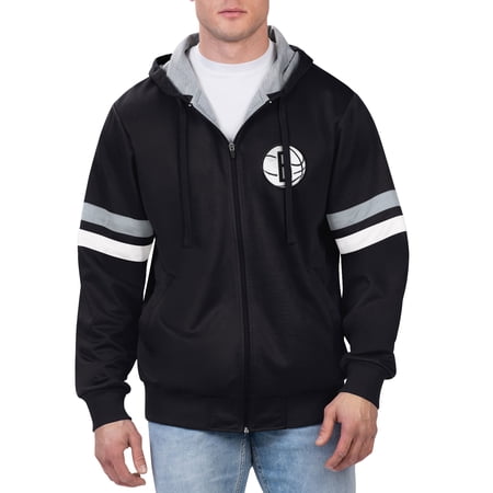 Men s G-III Sports by Carl Banks Black Brooklyn Nets Contender Full-Zip Hoodie Jacket
