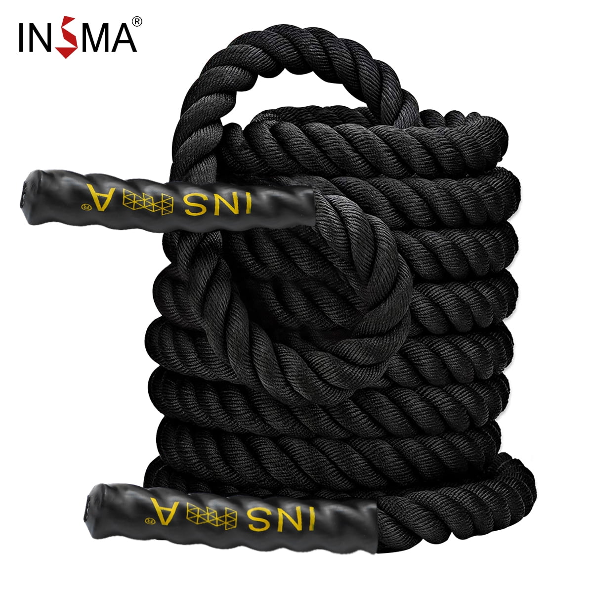 INSMA Battle Power Rope Battling Sport Boot Camp Gym Exercise Fitness  Training 1.5 Inch Diameter 30/40/50ft Length - Walmart.com
