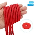 thumbnail image 3 of Uxcell Polymer Clay Beads Spacer 1750 Pcs 5 Strands Round Flat Handmade Bead Spacer for Jewelry Making Red 0.24 inch, 3 of 7