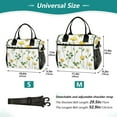 thumbnail image 2 of Ckdifva Clovers and Flowers Cooler Bag Cooler Cooling Tote Lunch Bag Lunch Box Front Pocket with Shoulder Strap, 2 of 6