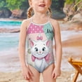 thumbnail image 2 of The Aristocats Girls One Piece Swimsuits Summer Beach Bathing Suit Kids Cute Swimwear, 2 of 6
