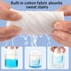thumbnail image 4 of 3 almohadillas absorbentes de sudor para debajo del pecho, reutilizables y lavables, de algodón, para el control de olores, que absorben la humedad., 4 of 8