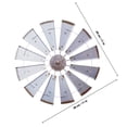 thumbnail image 2 of BEADCEST De Pared Metal Plata Molinillo Rústico Para Hogar Campestre Y Granja, 2 of 7