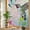 Pink, variant on Green Hummingbird Window Privacy Film Rainbow Static Cling Stain Glass Window Film for Glass Door, Decorative Sunroof Decal Sticker for Car Bathroom Home 17.7"x39.3" Spring Summer Pink Flower Leaf
