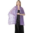 thumbnail image 3 of Dalrosia Women's Glittering Shawl Scarf Mesh Sequin Wedding Bridal Cape Fringed Evening Wraps Shawls, 3 of 3