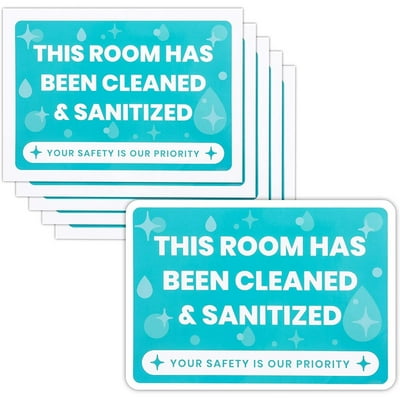 6-Pack Safety Sticker Sign of This Room Has Been | Ubuy Costa Rica