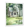 thumbnail image 2 of Designart 'Old Haunted House In The Pine Forest' Lake House Framed Art Print, 2 of 4