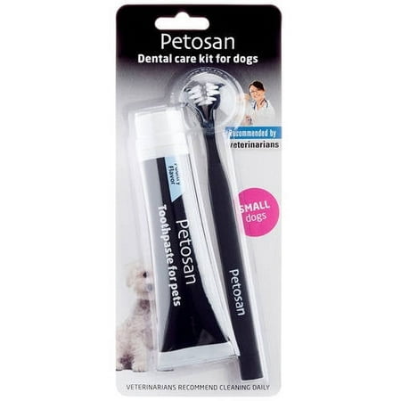 UPC: 0810969000634 | Petosan Dental Kit for Dogs with Toothbrush  Toothpaste and Microfiber Cleaner  for Large Dogs  35+ lbs Large 35+ lbs