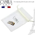 thumbnail image 4 of Camila Paris CP2975 French Twist Stick Clip Pins, Opera, Wavy Hair Pin 3-Prong Hair Fork for Girls Spiral Updo Chignon Bun Holder, Flexible and Styling Hair Accessories for Women, Handmade in France, 4 of 20