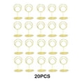 thumbnail image 4 of Justharion 20pack/lot Double Circle Photo Holder For Party Table Centerpieces Smooth And Smooth Veneer Wont, 4 of 6