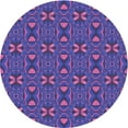 thumbnail image 1 of Ahgly Company Machine Washable Indoor Square Transitional Bright Grape Purple Area Rugs, 3' Square, 1 of 7