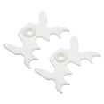 thumbnail image 1 of Unique Bargains Billiard Bridge Head Pool Billiard Cue Stick Bridge Plug In Billiard Accessories White 2 Pack, 1 of 6