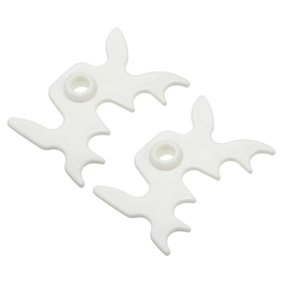 Uxcell Billiard Bridge Head Pool Billiard Cue Stick Bridge Plug In Billiard Accessories White 2 Pack