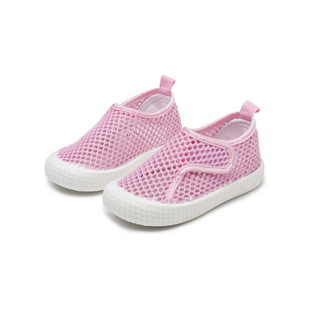 

Bellella Children Flats Cutout Casual Sneakers Mesh Shoes Breathable Walking Shoe Summer Beach Moccasians Pink 10.5C