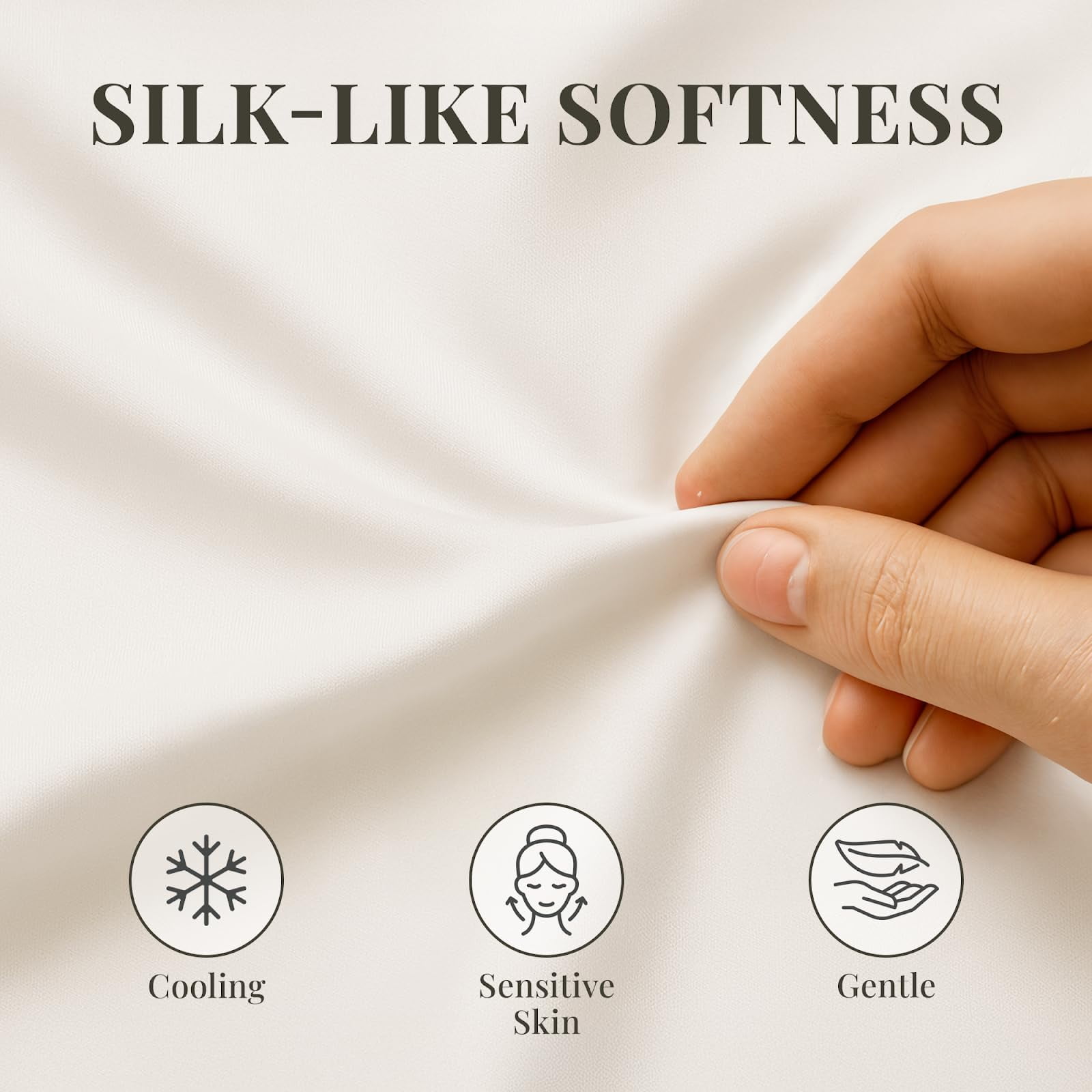 Sacred Thread Rayon Derived from Bamboo Sheets Queen Size, 18'' Deep Pocket Cooling Sheets for Hot Sleepers, 6 PC Cooling Sheets (Queen Size) (White)