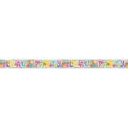 9ft Foil Luau Party Banner