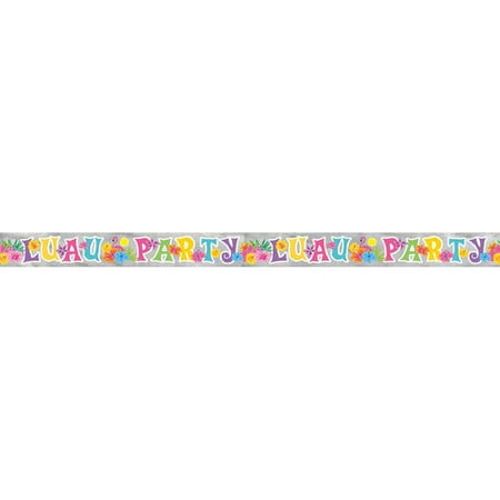 9ft Foil Luau Party Banner