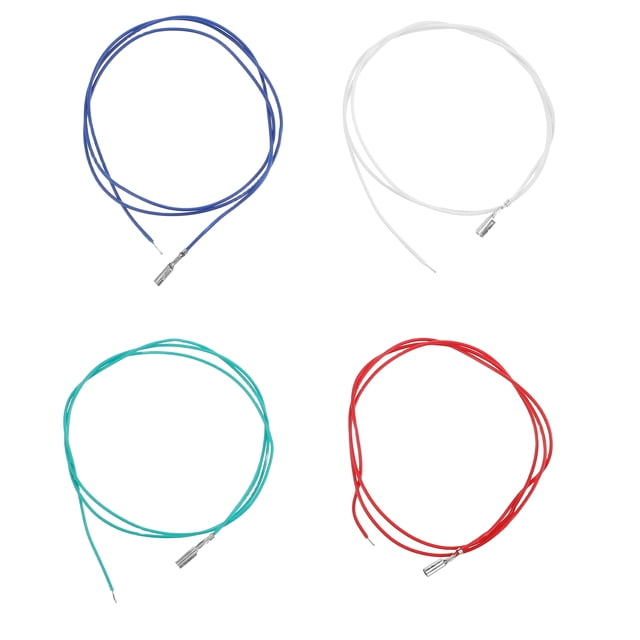 CATIEBYE 4Pcs Replacement Headshell Wire Kit for Stereo Turntable Phonograph with Copper Stable Audio