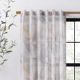 thumbnail image 3 of Rochelle Porter Prism Single Panel Curtain Poletop Rod Pocket, Cotton, Gray, Light Filtering, Adult, 50" W x 84" L, 3 of 9