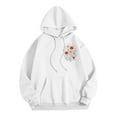 thumbnail image 5 of Women's Oversized Hoodie Fleece Sweatshirts Graphic Print Pullover with Kangaroo Pocket Comfy Fall Winter Loungewear Streetwear, 5 of 5