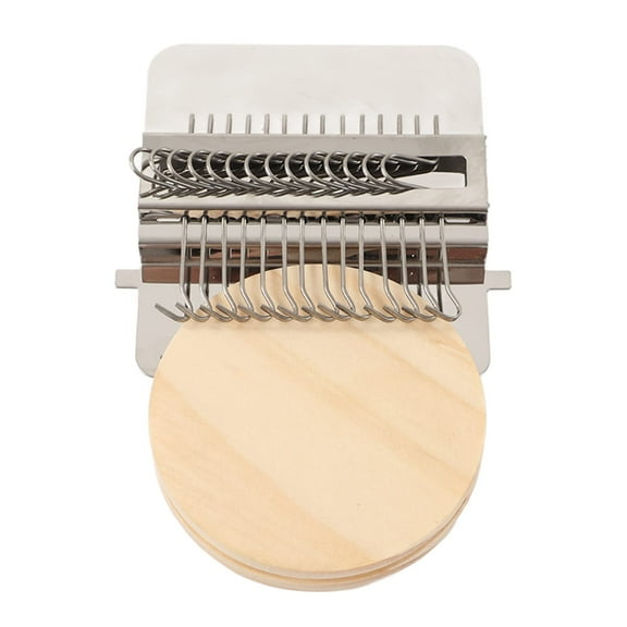 Small Mini Darning Looms, Wooden Loom Type Weave Tool Knit Patch Kit for DIY Crafts Mending Jeans Clothes Tapestries Carpets Scarves(21 Needles)