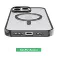 thumbnail image 6 of onn MagSafe Compatible Phone Case for iPhone 16 Pro Max - Metallic Gray/Clear, 6 of 10