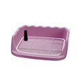 thumbnail image 4 of Inodoro para perros, bandeja de tocador para interiores para perros con soporte para pared, soporte para alfombrilla para orinar, inodoro de entrenami Rosa, 4 of 8