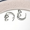 thumbnail image 2 of 100pcs 304 Stainless Steel Heart Hoop Nose Rings Stainless Steel color 8.5x10.5x5.5mm, 2 of 5