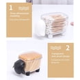 thumbnail image 3 of Jinsinto 2 Pieces Cotton Swab Box Cotton Swab Dispenser Transparent Sheep Shaped Swab Storage Box with Lid Toothpicks Paper Clips Etc, 3 of 5
