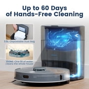 AIRROBO T25+ Robot Vacuum and Mop Cleaner - Self-Empty, 10000Pa Suction, Ultrasonic Carpet Detection