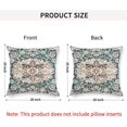 thumbnail image 3 of Boho Pillow Covers 20"x20" Set of 2 Vintage Carpet Green Bohemian Throw Pillow Case Soft Square Decorative Pillowcases for Home Decor Sofa Car Living Room, 3 of 6