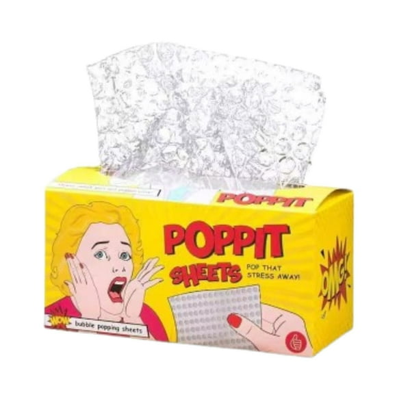 Hojas de burbujas, juguetes novedosos, divertidos, transparentes, regalo, juguete de papel de seda único y portátil para niños, niñas, adultos, niños
