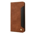 thumbnail image 3 of Allytech Slim Wallet Case for iPhone 14 Pro, Luxury PU Leather + Soft TPU Cover with Card Slots & Cash Pocket, Magnetic Closure Kickstand Shockproof Business Case for Women men - Brown, 3 of 9