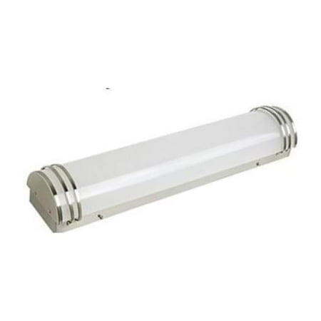 

3 in. 1 lights LED Vanity Light Wall Mount Brushed Nickel