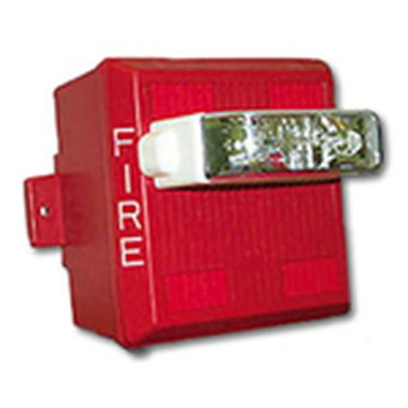 Horn Strobe Wall Mount (Wheelock - MTWP-2475W-FR - Series MTWP Multitone Horn, Strobe, Wall, Weatherproof, 24 VDC, 75CD,)