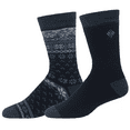 thumbnail image 2 of Columbia Men's Medium-Weight Fleece-Lined Thermal Crew Socks (BLUE), 2 of 2