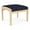 Navy, variant on Lenox Wood Reception Waiting 18" 1-Seat Bench / Natural Wood / Light Gray