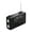 Black, variant on Emerncy Bluetooth Speaker Radio with Hand Crank nerator, Solar Power, and Multi-Function Outdoor Disaster Radio for Camping and Survival ,Listen Anytime, Anywhere