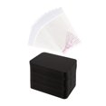 thumbnail image 1 of 100Pcs Earring Necklace Keychain Display Card with Self Sealing Bags Double Holes Retro Blank Kraft Paper Jewelry Display Card for Shop, 1 of 12