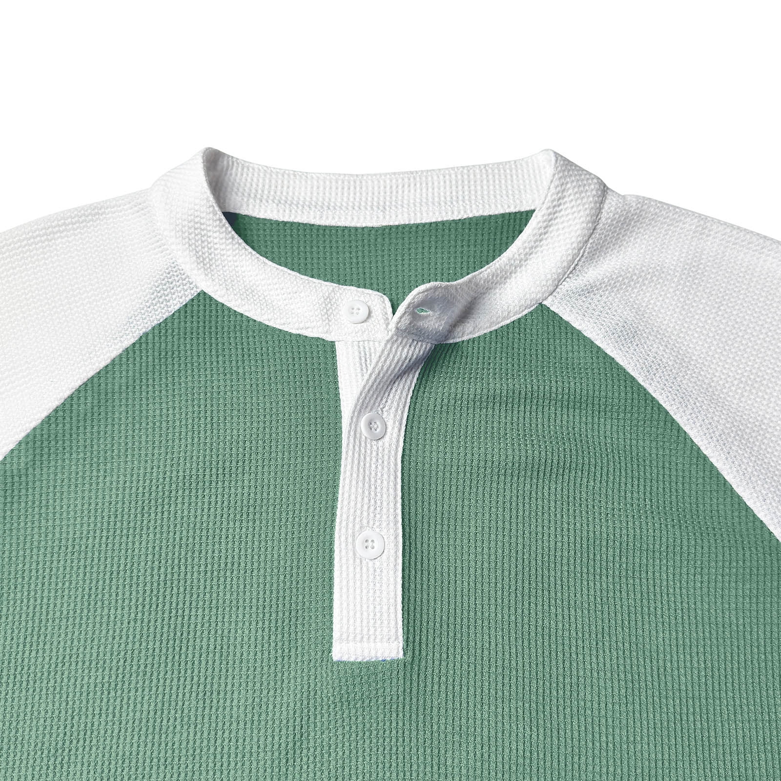 Mens Henley Shirts Raglan Short Sleeve Baseball Tees Casual Slim Fit T-Shirts Color Block Workout Top