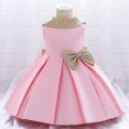 thumbnail image 2 of HAWEE Robe Tutu à Paillettes pour Filles avec Nœud, Dos Nu, Grande Robe de Bal de Mariage Formelle (6M-6T), 2 of 7