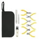 thumbnail image 1 of Kit de herramientas y alicates profesionales para joyería, 9 Uds., alicates de punta doblada plana, fabricación DIY, 1 of 5