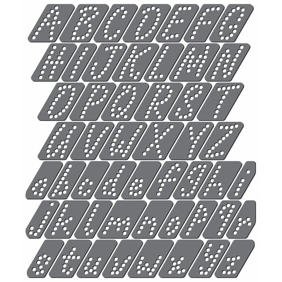 Magnetic Rhinestone Template(s) - FONT - SCRIPT 1.25"