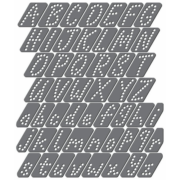 Plantilla magnética para strass Rhinestone Genie, estilo script, 1,25"