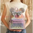 thumbnail image 4 of Mochila Disney Stitch Loungefly con bonito diseño de dibujos animados bordados, mochila fresca e informal, mini mochila para mujer, 4 of 5