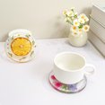 thumbnail image 2 of OOK Dried Orange Drink Coasters, Clear Orange Resin Drink Cup Mat Non-Slip Cute Round Coasters for Drink Coffee Table Wooden Desk Kitchen Bar Mugs Home Decor, 2 of 6