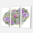 thumbnail image 3 of Designart ' Bouquet With Daisies and Purple Chrysanthemums ' Traditional Canvas Wall Art Print, 3 of 3