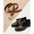 thumbnail image 5 of Maikun Belts for Men,Brown Belt Mens Dress Belt For Casual Suits Jeans Uniform, 5 of 8